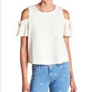 Made well skylark cold shoulder tee - offwhite